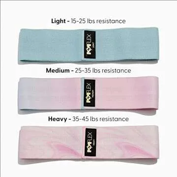 POPFLEX Cotton Candy Booty Band Set - 3 Resistance Levels