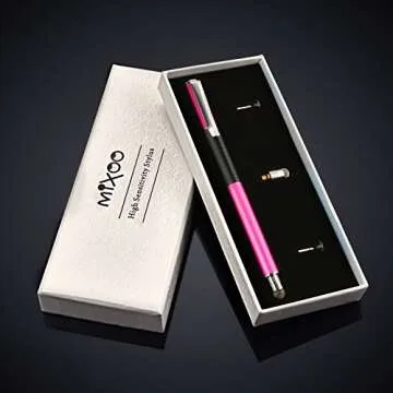 Mixoo 2-in-1 Precision Disc & Fiber Stylus for Touch Screens