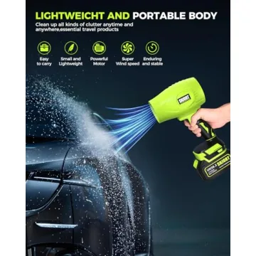 Powerful Cordless Leaf Blower Lightweight with Battery