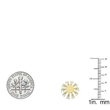 Dazzlingrock Collection 0.30 Cttw Round White Diamond Removable Earring Jackets for Women in 14K Solid Yellow Gold