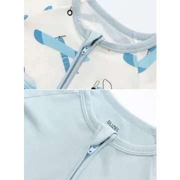 SUZEL Baby Bamboo Footless Pajamas For All Seasons