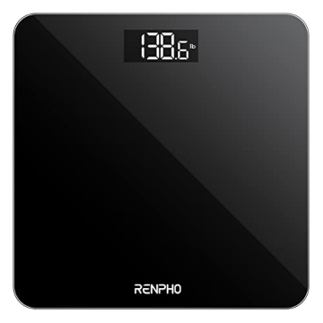RENPHO Digital Bathroom Scale with LED Display, 400 lb Capacity