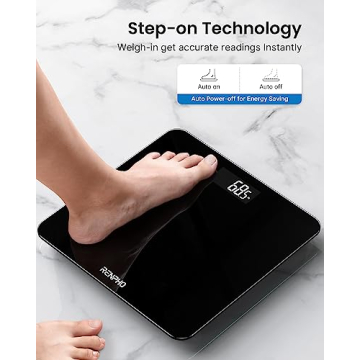 RENPHO Digital Bathroom Scale with LED Display, 400 lb Capacity