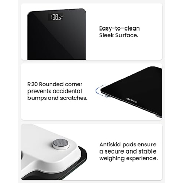 RENPHO Digital Bathroom Scale with LED Display, 400 lb Capacity