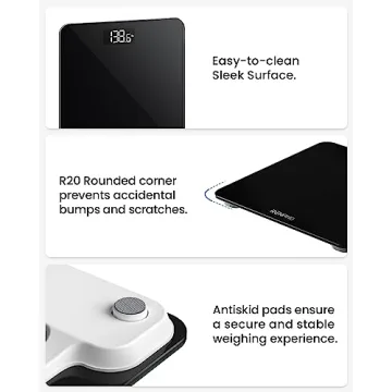 RENPHO Digital Bathroom Scale with LED Display, 400 lb Capacity