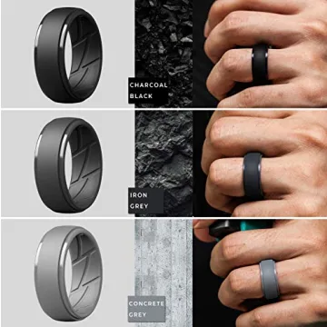 ThunderFit Men's Silicone Rings - Comfort & Style