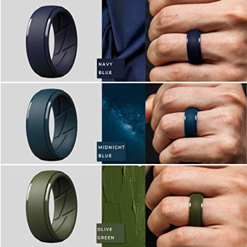 ThunderFit Men's Silicone Rings - Comfort & Style