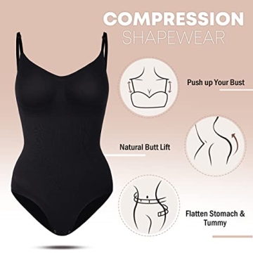Dazzle Fairy Shapewear Bodysuit Tummy Control Seamless Fit