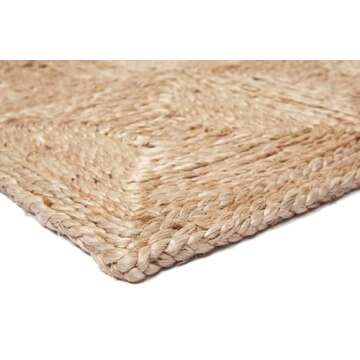 Fab Habitat Braided Neutral Area Rug - Soft Jute Style