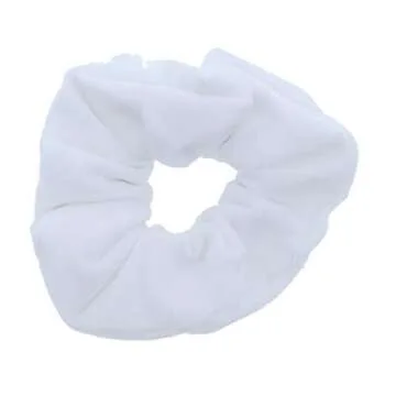 Velvet Scrunchies Ultra Soft - Set of 2 (White)