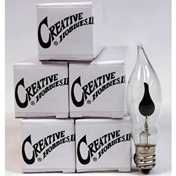 Creative Hobbies Flicker Flame Light Bulbs for Cozy Ambiance