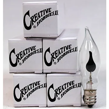 Creative Hobbies Flicker Flame Light Bulbs for Cozy Ambiance