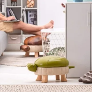 Kelendle Turtle Footstool Ottoman - Fun & Functional