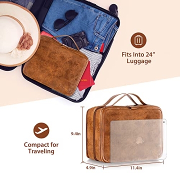 Elviros 3-in-1 Multifunctional Toiletry Bag for Travel