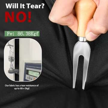 KylinLucky Patio Furniture Covers Waterproof 29W x 30D x 36H inches 2 Pack, Lawn Outdoor Chair Cover Black