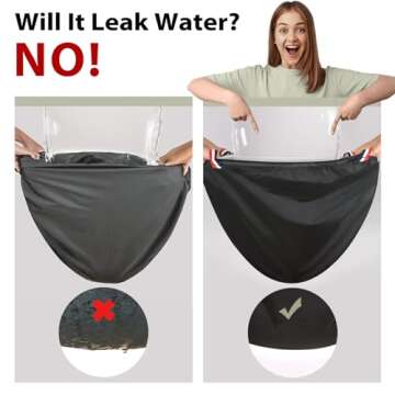 KylinLucky Patio Furniture Covers Waterproof 29W x 30D x 36H inches 2 Pack, Lawn Outdoor Chair Cover Black