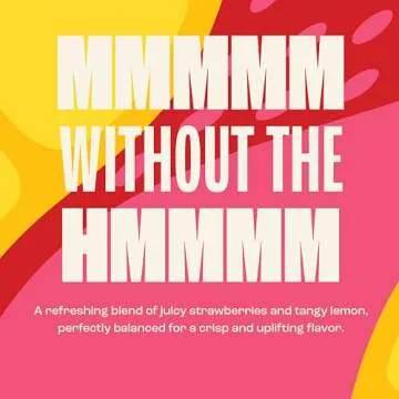 Zevia Soda Strawberry Lemon Burst - Zero Calorie & Vegan