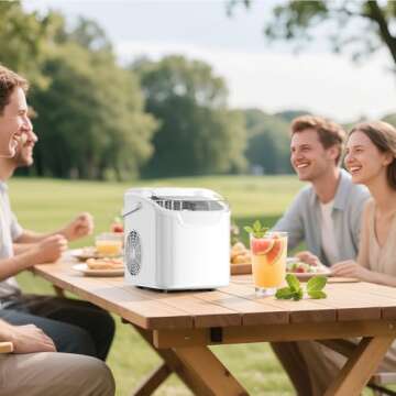 Portable Ice Maker Produces Ice in Minutes - 26lbs Daily