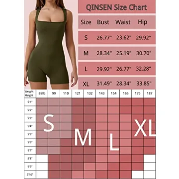 QINSEN Women's Sexy Square Neck Short Jumpsuit Army Green