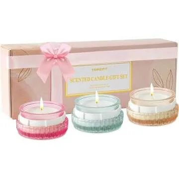 3 Pack Aromatherapy Scented Candles Gift Set