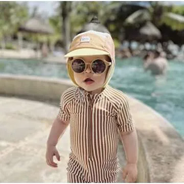 Boys One Piece Bathing Suit UPF50+ Marine Animals Design