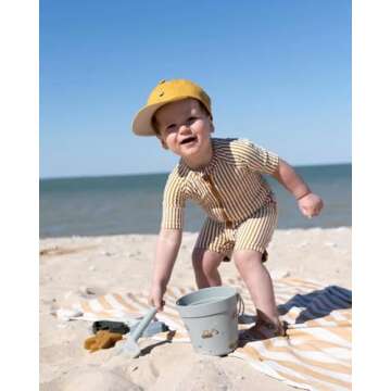 Boys One Piece Bathing Suit UPF50+ Marine Animals Design