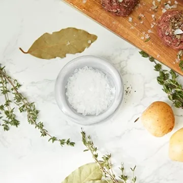 Elegant Marble Herb and Salt Bowls for Your Kitchen