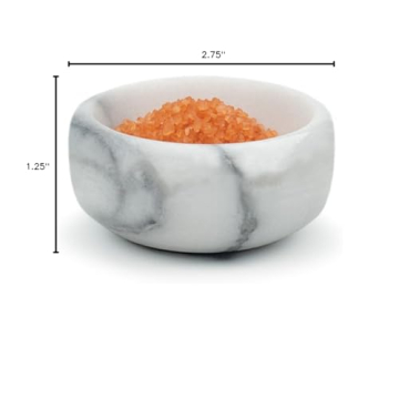 Elegant Marble Herb and Salt Bowls for Your Kitchen