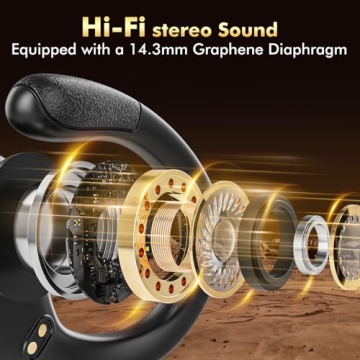 HAOYUYAN Wireless Earbuds with 80Hrs Playtime & Waterproof