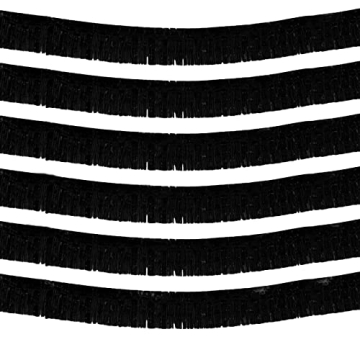 6 Pack 10 Feet Foil Fringe Garland Metallic Tinsel Streamers Banner Wall Hanging Curtain Backdrop Ba...