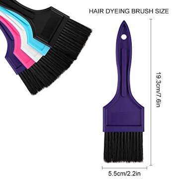 5 Pieces Balayage Tint Brush, Painter Hair Color Brush, Hair Dye Brushes Kit, Hair Color Dye Brush Tool Set,Professional Suitable for Beauty Salon & Home DIY
