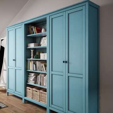 Microblend Interior Paint and Primer - Blue/Brave Blue, Semi-gloss Sheen, 5-Gallon, Premium Quality, One Coat Hide, Low VOC, Washable, Microblend Blues Family