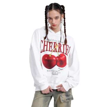 Aelfric Eden Cherry Graphic Hoodies Streetwear Hooded Sweatshirt Pullover Hip Hop Fashion Hoodies Un...
