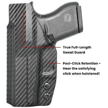 IWB KYDEX Holster for Sig Sauer P365 - Left - Carbon Fiber
