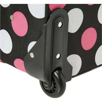 Rockland Softside Luggage Set - Multi/Pink Dot 2-Piece