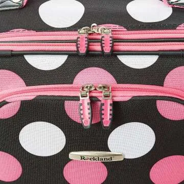 Rockland Softside Luggage Set - Multi/Pink Dot 2-Piece