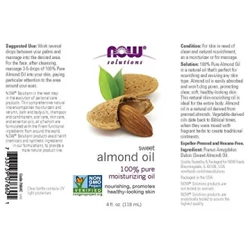 NOW Foods Almond Oil - Pure Moisturizer for Healthy Skin