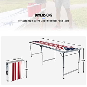 Easy Folding KA-Pong Table for Parties