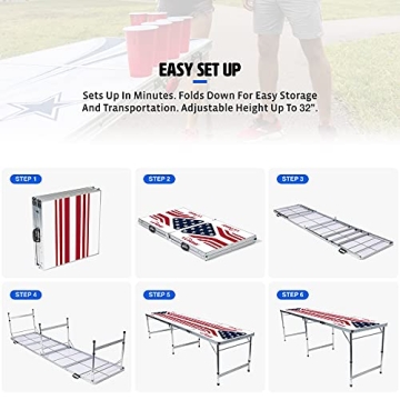 Easy Folding KA-Pong Table for Parties
