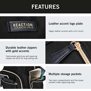 Sleek Kenneth Cole REACTION Sophie Backpack for 15" Laptop