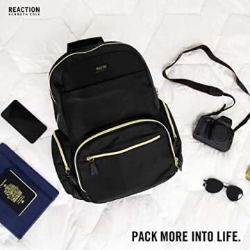 Sleek Kenneth Cole REACTION Sophie Backpack for 15" Laptop
