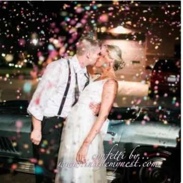 Bright Floral Multicolored Confetti Biodegradable Wedding Confetti Mix Party Decorations Decor Throwing Send Off (75g/2.5oz/1 litre)