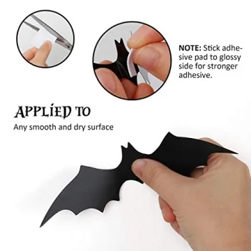 Coogam 60PCS Halloween Bats for Spooky Home Decor