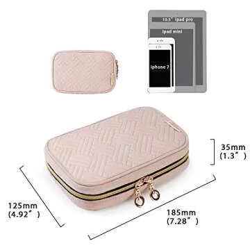 BAGSMART Travel Jewelry Organizer Case for Every Journey