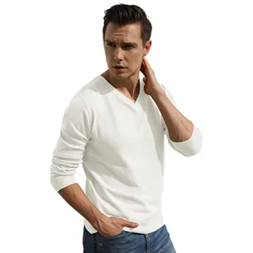 Sailwind Men's V-Neck Wool Blend Pullover Sweater