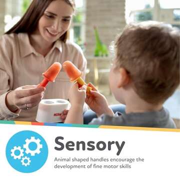 Nuby Animal Pops Ice Pop Mold - Homemade Treats for Kids - Teething Relief - 4+ Months