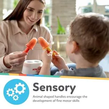 Nuby Animal Pops Ice Pop Mold - Homemade Treats for Kids - Teething Relief - 4+ Months