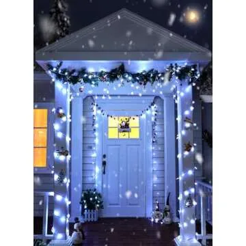 Battery Operated Christmas Snowflakes Lights for Decor