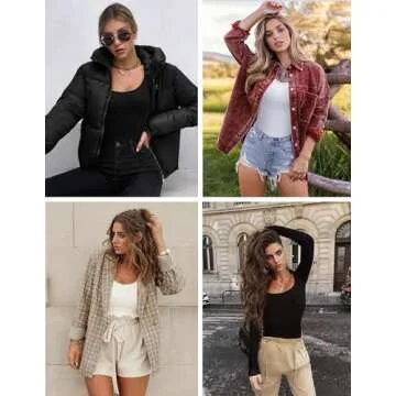 Ekouaer Women's Long Sleeve Scoop Neck Tops 3 Pack