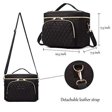 Scorila Travel Makeup Bag: Stylish Organizer with Adjustable Dividers